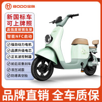 移动端、京东百亿补贴：宝岛电动车 BODO 宝岛N13电动车新国标电动自行车成人 1.0需要自配电池+充电器+无