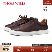 威世 THOM WILLS 男士休闲板鞋 咖色G873