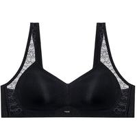 爱慕（Aimer）内衣女【蕾丝贴贴】无钢圈背心式文胸AM17C272 M 经典黑-文胸