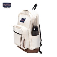 JANSPORT 双肩包 椰奶白-侧袋+隔层