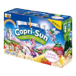 果倍爽 原装进口儿童果汁桃苹果味 200ml*6