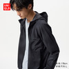 UNIQLO 优衣库 男装/男女同款DRY-EX速干高弹力防紫外线印花连帽开衫476146 09 黑色 L /175/100A