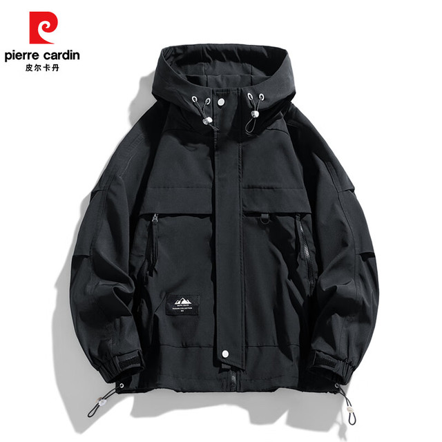 皮尔·卡丹 男士连帽冲锋衣外套 LW-J172