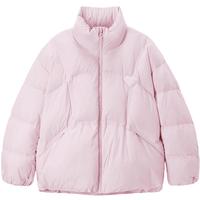 爱心羽绒面包服冬季A字短款甜美少女风轻薄保暖外套
