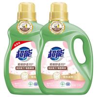 超能 植翠低泡系列 柔顺舒适洗衣液 2.5kg*2瓶 馨香依兰