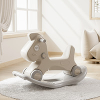 玩美熊 WAMMEBEAR 儿童摇马宝宝摇摇马溜溜车二合一婴儿周岁玩具木马防摔摇摇车