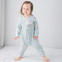 Cottonshop 棉店 3个月-2岁婴幼童春秋歪襟长袖长裤哈衣爬服连体衣柠檬舒绒系列