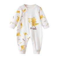 Cottonshop 棉店 6个月-3岁婴幼童春秋季歪襟哈衣爬服连体衣