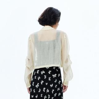 【福利特卖款】夏季含莱赛尔时尚通勤雪纺西服外套女