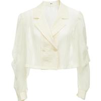 【福利特卖款】夏季含莱赛尔时尚通勤雪纺西服外套女