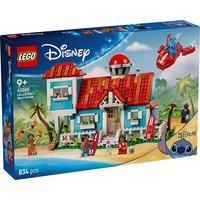 LEGO 乐高 积木 迪士尼43268史迪奇的沙滩度假屋玩具男孩女孩生日礼物