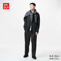 优衣库男装/男女同款宽松窄口牛仔裤/水洗产品休闲裤长裤裤子475595 09 黑色 4XL /185/120C