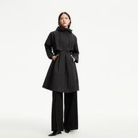 VERO MODA 【连帽立领设计】春秋外套宽松中长款七分袖简约风衣外套女