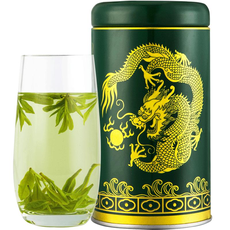 贡牌 绿茶龙罐西湖龙井茶A级50g2025年明前罐装 A级50g铁罐