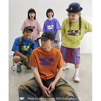 哭喊中心 CryingCenter 男士LOGO T恤 夏日调色盘宽松圆领套头