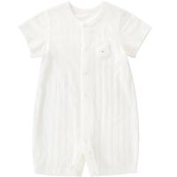 【桑蚕丝】新生儿婴儿衣服夏季短袖薄款凉感哈衣爬爬服宝宝连体衣