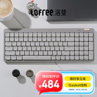 移动端、京东百亿补贴：洛斐 小顺青春版Flow lite矮轴超薄机械键盘三模链接全键热插拔静音 小顺青春版100键灰色