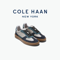 PLUS会员、今日必买：COLE HAAN 歌涵 男士复古拼色板鞋 冬季休闲板鞋时髦出街C40385 蓝色 C40385 42.5