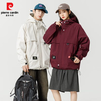 皮尔·卡丹 男女款防风防水户外冲锋衣夹克外套 春款 LW-J172