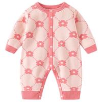 班喜迪 【A类品质】婴儿衣服秋装宝宝针织连体衣新生儿满月百天哈衣爬服