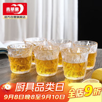 品维 CLASSONLY 冰川杯6只装玻璃杯水杯套装牛奶杯果汁杯啤酒杯250ml
