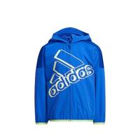 阿迪达斯 adidas春季款小童外套男童户外跑步运动服防风百搭连帽夹克上衣