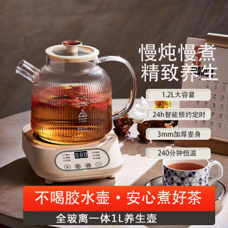 Wifer 全玻璃养生壶多功能全自动煮茶器家用1L烧水壶办公室果茶壶煎药壶