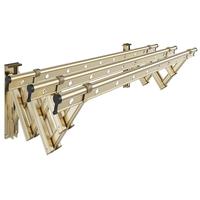 金贵夫人折叠晾衣架神器阳台晾衣架伸缩折叠晾衣杆室外推拉晾晒衣服架户外 【旗舰升级款】 三杆2.0米加筋杆+大支架