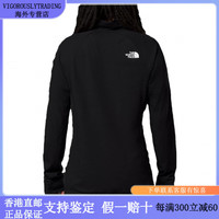 北面(The North Face) 纯色半拉链Logo印花半开襟长袖卫衣 男款 黑色 黑色 XL