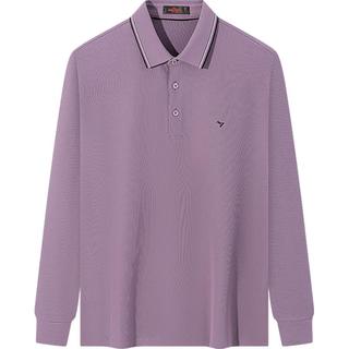  SEVEN/柒牌 抗菌防螨 男士Polo衫  丁香紫 L