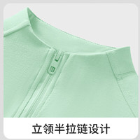 马克华菲儿童春秋款透气吸汗上衣半开领拉链衫长袖运动服直筒宽松长裤套装 M腊肠犬K军绿(工装裤) 150