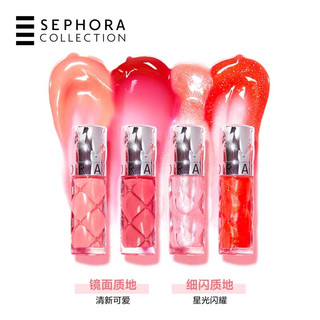 SEPHORA/丝芙兰丰盈蜜润口红唇釉 01闪耀粉 6ml