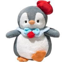 澳贝 早教复读学说话毛绒玩偶宝宝婴儿玩具学爬摇摆旋转企鹅抬头训练