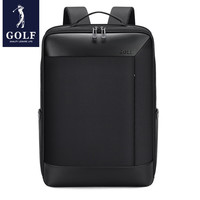 高尔夫(GOLF)双肩包男士运动背包女休闲旅行书包防泼水通勤出游背包【Q】 款式12-黑色
