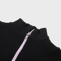 ZARA 女童舒适亲肤可爱撞色拉链套头半高领长袖针织线衫