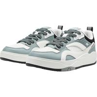 特步 XTEP【驭桀】男板鞋拼色校园风系带男鞋耐磨舒适时尚百搭运动休闲鞋子