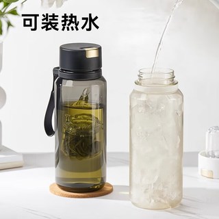 天喜茶杯茶水分离杯磁吸泡茶杯塑料水杯子男士便携车载耐高温840ml