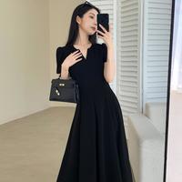 OopsCiah 女士法式赫本风中长裙 2025夏新款