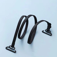 海伊朵肩带可外露内衣极细带无痕文胸替换胸罩带细肩带女通用型肩带吊带 内衣细肩带（黑白肤3对装）