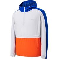 鸿星尔克 【梭织】男士外套秋季薄款卫衣男连帽套头字母印花运动外套运动服