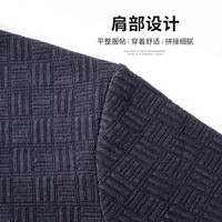 SHANSHAN杉杉针织衫男冬季男士加绒加厚毛衣抗寒保暖内搭男 深咖色 XL (175)