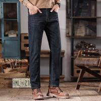 爱肯 【弹力有型】夏季薄款牛仔裤男宽松直筒亲肤柔软透气男士牛仔长裤