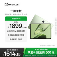 一加 OnePlus 平板11.61英寸平板电脑 8GB+256GB 苔原绿 办公游戏学习娱乐OPPO平板