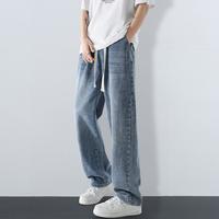 NASA GISS 男士宽松阔腿牛仔裤 复古潮流长裤