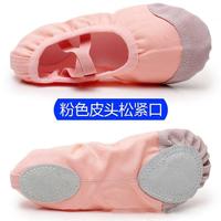 天才曦月 儿童舞蹈鞋女童软底练功鞋芭蕾舞鞋便捷免系带猫爪鞋