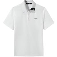 GXG男装25年夏季POLO衫商务翻领凉感短袖T恤#G25D242021 白色 XL