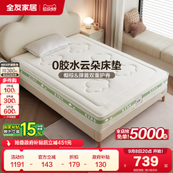 全友 117025 弹簧床垫 1200*1900mm 椰丝棉+邦尼尔弹簧