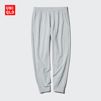 UNIQLO 优衣库 男装/男女同款DRY-EX速干高弹力运动长裤束脚超弹裤475384 02 浅灰色 3XL /185/112C