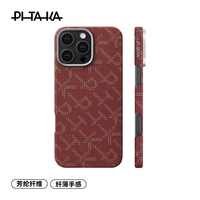 PITAKA 九周年老花适用苹果iphone16promax凯夫拉手机壳华为mate70pro+保护壳15pro三星S24Ultra碳纤维保护套 PITAKA老花- 金红