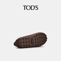 托德斯TOD'S2025秋冬男士休闲时尚皮革豆豆鞋舒适平底鞋 棕色 41